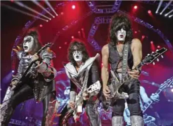  ?? / GETTY IMAGES ?? Despedida. Kiss cerrará su ciclo musical en México.