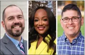  ?? PHOTOS COURTESY OF ROBERT GARCIA, DEJONAE SHAW AND ADAM PEREZ ?? Robert Garcia, Dejonaé Shaw and Adam Perez are candidates for California Assembly District 50in the March 5, 2024 election.