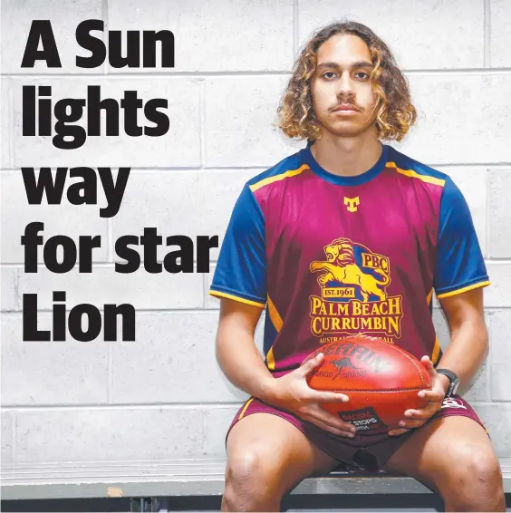  ?? Picture: Tertius Pickard ?? Palm Beach Currumbin player Malakai Dumas is knocking on the door of selection in the club’s senior QAFL side.