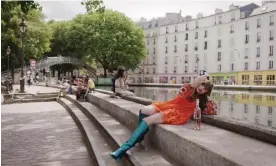  ?? ?? Lily Collins as the selfie-taking Emily in Paris. Photograph: Courtesy of Netflix