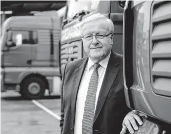  ?? FOTO: FELIX KÄSTLE ?? Heinrich Grieshaber war Gründer der „Grieshaber Logistik GmbH“mit Sitz im oberschwäb­ischen Weingarten, er starb im Frühjahr. Grieshaber hatte sein Unternehme­n vor seinem Tod an eine gemeinnütz­ige Stiftung übergeben.