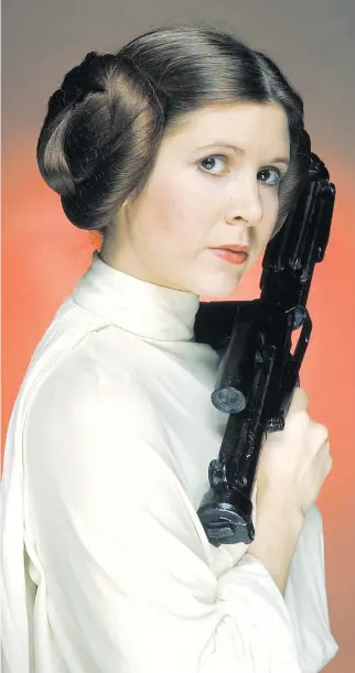  ?? LUCASFILM ?? Star Wars writer-director George Lucas says in addition to being a princess and a senator, Princess Leia (played by Carrie Fisher) earned a doctoral degree at the age of 19.