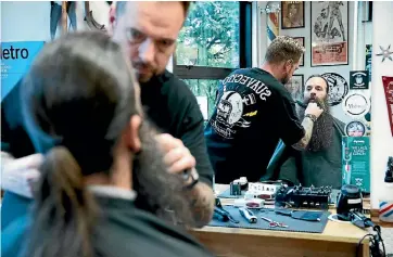  ?? PHOTO: CHRIS MCKEEN/ STUFF ?? Ygnacio Cervio has his beard prepped for the World Beard and Moustache Championsh­ips.