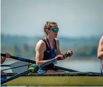  ?? Pictures: Benedict Tufnell ?? Hattie Taylor (pictured above) and Great Britain’s Women’s eight (pictured below)