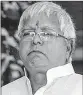  ??  ?? Lalu Yadav.