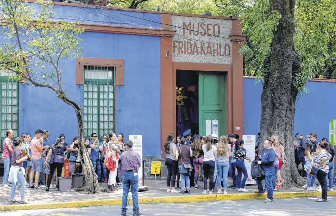  ?? CONTRIBUTE­D ?? Casa Azul or Blue House, the house of Frida Kahlo and Diego Rivera in Coyoacan.