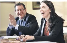  ?? Picture / Marty Melville ?? Dynamic Labour duo Jacinda Ardern and Grant Robertson.