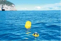  ?? ?? The buoy was placed at the Poor Knights by DoC and will continue to be monitored for approximat­ely five years.