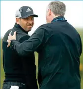  ??  ?? Even called a physio but he still shot 69! OH DEAR . . .