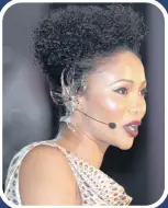  ??  ?? Azania Mosaka MC for the evening, did a sterling