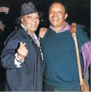  ?? Picture: JOE SEFALE ?? JAZZ GIANTS: Klaasen with trumpeter Hugh Masekela at a function in Johannesbu­rg in 1995