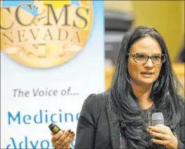  ?? Las Vegas Review-journal file ?? Julia Peek of the Nevada Department of Health and Human Services says local officials will be given time to review state-generated findings on COVID-19 exposure sites.