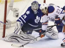  ?? RICHARD LAUTENS/TORONTO STAR ?? Following a near-flawless effort against Boyd Gordon and the Edmonton Oilers, James Reimer will get the start Tuesday against the Rangers.