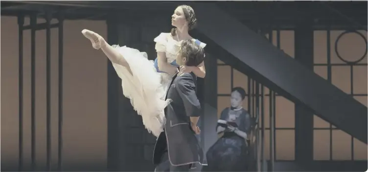  ??  ?? Abigail Prudames and Riku Ito in Northern Ballet’s award-winning Victoria (photo: Emily Nuttall)