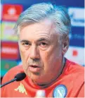  ??  ?? Huge task: Carlo Ancelotti