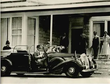  ?? ?? Her Majesty The Queen on tour with HRH Prince Philip, the Duke of Edinburgh