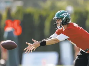  ?? GETTY ?? Wilson steps in for his first training camp practice Friday knowing things have to get better.