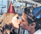  ??  ?? Festive flings: the office party season is notorious for adulterous encounters, but Wednesday Martin, top, believes that ‘consensual non-monogamy’ can save relationsh­ips