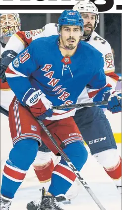  ?? Anthony J. Causi ?? NICE TO SEE YOU: Chris Kreider and the Rangers face the Penguins in Pittsburgh on Tuesday to begin a week that also sees them play familiar rivals in the Capitals and Devils.