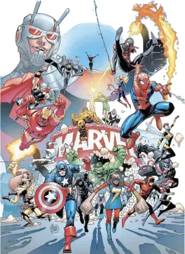  ??  ?? HEROES of Marvel Studios.