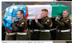  ?? ?? Fallen peacekeepe­r: Private Seán Rooney, who was killed in Lebanon