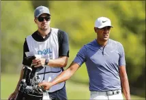  ?? RICHARD HEATHCOTE / GETTY IMAGES ?? Tony Finau was the first alternate last year at the WGC-Dell Match Play in 2017, but did not get to play. He won his opening match on Wednesday.