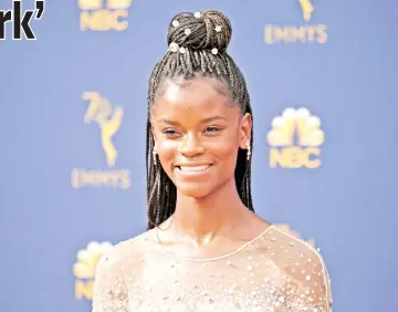  ??  ?? Wright arrives at the 70th Primetime Emmy Awards in Los Angeles, California, last Sept 17. — Reuters file photo