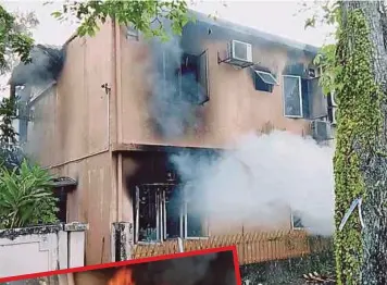  ??  ?? LOKASI kejadian kebakaran
rumah teres di Taman Cahaya Alam Seksyen U12.