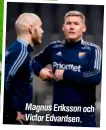  ?? ?? Magnus Eriksson och Victor Edvardsen.