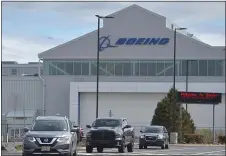  ?? PETE BANNAN - MEDIANEWS GROUP ?? First shift employees leaves the Boeing plant complex on Industrial Highway in Ridley Township Friday afternoon.