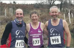  ?? ?? Gerard Griffin, Willie O’Donoghue and Tom Blackburn at the Corrin Hill race last Sunday.