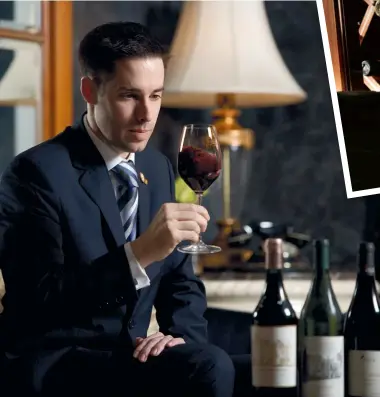 ??  ?? NOTABLE NOSE MASTER SOMMELIER YOHANN JOUSSELIN IS READY TO RECOMMEND THE RIGHT WINE FOR YOU WHEN YOU VISIT PETRUS AT THE ISLAND SHANGRI- LA