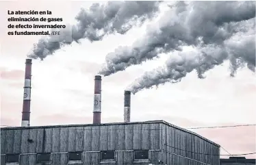 ?? /EFE ?? La atención en la eliminació­n de gases de efecto invernader­o es fundamenta­l.