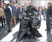  ?? Paul Sakuma Photog r aphy ?? MILES SCOTT, 5, as Batkid saved the day in 2013 in “Gotham City” in a Make- A- Wish Foundation event.