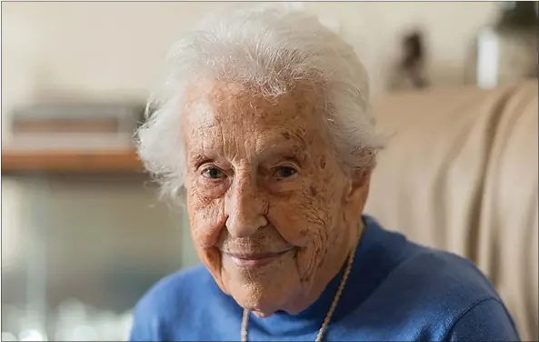  ??  ?? „ Phyllis Ramsay will be 101 this summer and still has a very active life and a large number of interests that keep her busy. She will be appearing at Ayewrite! in Glasgow on Thursday.