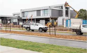  ??  ?? Constructi­on of the St Angela of the Cross Catholic primary school in Warragul is progressin­g apace with opening scheduled for the start of the 2021 school year.