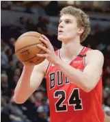  ?? NAM Y. HUH/AP ?? Lauri Markkanen was underused in Jim Boylen’s system and often seemed miserable.