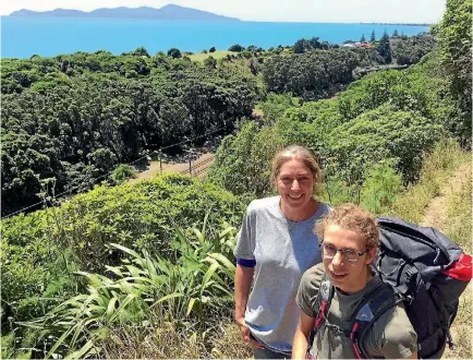  ?? PHOTO: JOEL MAXWELL/STUFF ?? Adam Bright, 14, runs a service offering to carry gear for walkers tackling the Paeka¯ka¯riki Escarpment track north of Wellington.