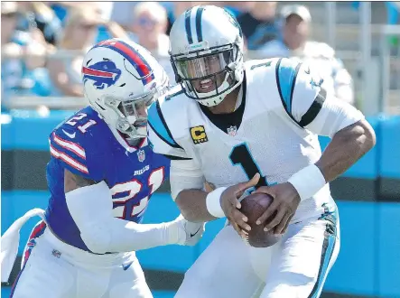  ?? GRANT HALVERSON/GETTY IMAGES ?? Carolina Panthers quarterbac­k Cam Newton says he’s considerin­g demonstrat­ing before Sunday’s game.