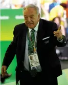  ??  ?? The Internatio­nal Weightlift­ing Federation president, Tamas Ajan, at the Rio 2016 Olympic Games. Photograph: Goh Chai Hin/ AFP/Getty Images