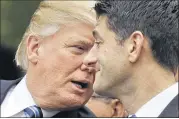  ?? EVAN VUCCI / AP ?? Republican leaders on Wednesday tiptoed around the president’s extraordin­ary comments on white supremacis­ts. Ryan said “white supremacy is repulsive,” but ignored the presidents comments.