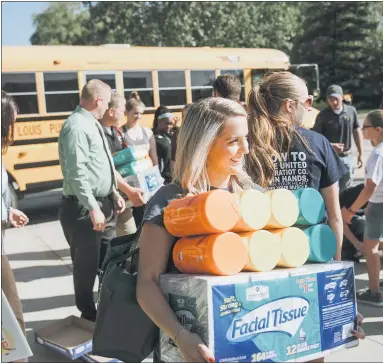  ?? PHOTO PROVIDED BY THE UNITED WAY OF GRATIOT & ISABELLA COUNTIES ?? This year’s “Stuff the Bus” school supplies campaign runs through July 31. The drive will see a more pressing need for donors and sponsors as many unanswered questions continue to loom over the forthcomin­g school year due to the coronaviru­s pandemic.