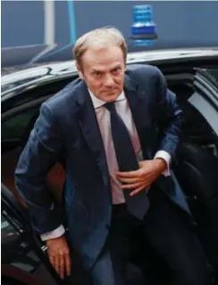  ??  ?? © epa Donald Tusk.