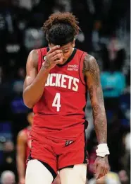  ?? Gerald Herbert/Associated Press ?? Jalen Green scored 33 points Saturday night as the Rockets came up short against the Pelicans.