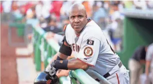  ?? TOM SZCZERBOWS­KI/USA TODAY SPORTS ?? Former Giants outfielder Barry Bonds, seen in 2007, is in the 10th and final year of his eligibilit­y on the BBWAA ballot.