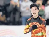  ?? MARK ZALESKI/AP ?? Nathan Chen dominated the competitio­n to win his sixth U.S. figure skating championsh­ip in row Sunday, one short of Dick Button’s record of seven straight.