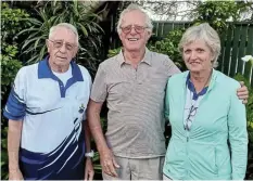  ?? Picture: SUPPLIED ?? STUFF OF CHAMPIONS: The winners of this month’s PTT competitio­n are, from left, John Hubbard, Brian Shelly, who was visiting from Plettenber­g Bay, and Wendy Counihan.