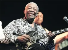  ?? OWEN SWEENEY/THE ASSOCIATED PRESS ?? Legendary bluesman B.B. King plays his beloved Gibson ‘Lucille’ in 2013.