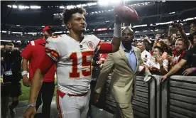  ?? David Becker/AP ?? Patrick Mahomes’ Chiefs have not been at their best but still top the AFC West. Photograph: