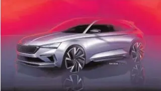  ?? ABC ?? Boceto del nuevo Skoda Vision RS que se presentará en octubre